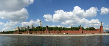 Rusya, Moskova. Kremlin'in panoramik manzaralı