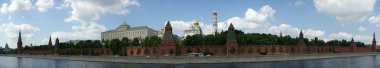 Rusya, Moskova. Kremlin'in panoramik manzaralı