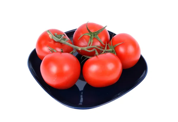 Натюрморт зі свіжими помідорами — стокове фото