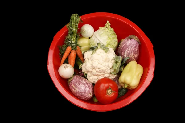 Νωπά λαχανικά σε λευκό φόντο — Φωτογραφία Αρχείου