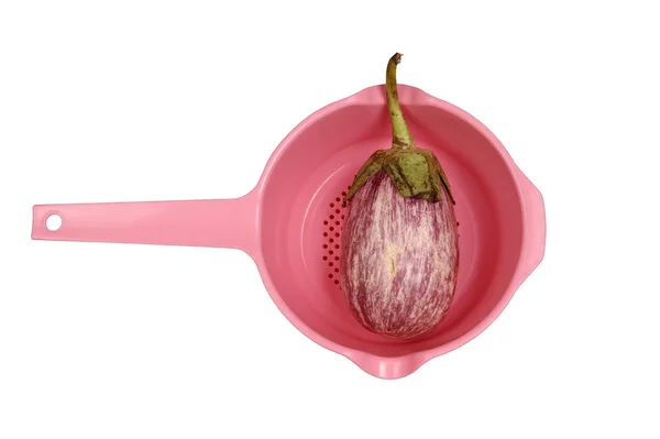 Fresh eggplant on white background — Stock Photo, Image