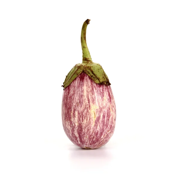 Verse aubergine op witte achtergrond — Stockfoto