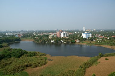 Şehir, cochin (kochi), kerala, Güney Hindistan genel görünümü