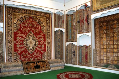 Carpet Shop, Kerala, South India clipart