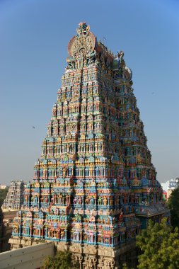 Meenakshi madurai, tamil nadu, Güney Hindistan hindu Tapınağı