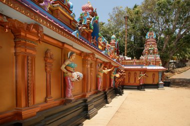 Traditional Hindu temple, South India, Kerala clipart