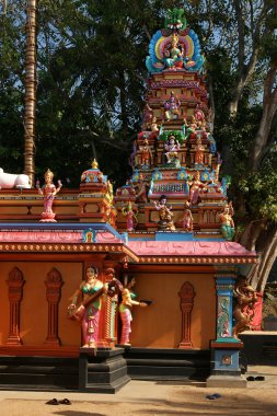 Traditional Hindu temple, South India, Kerala clipart