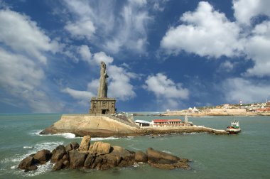 Thiruvalluvar statue, Kanyakumari, Tamilnadu, India. clipart