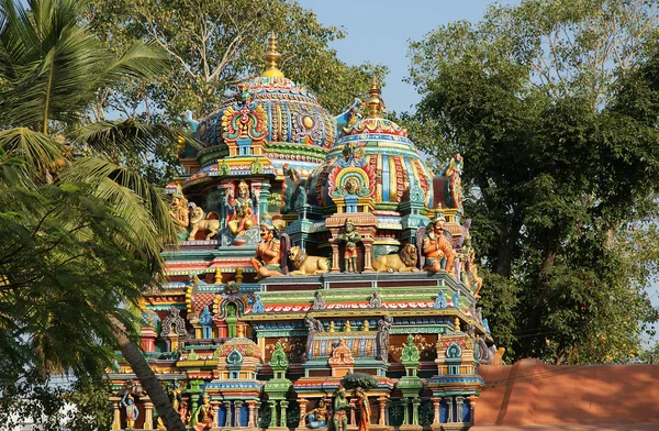 Традиционный индуистский храм, Южная Индия, Керала — стоковое фото