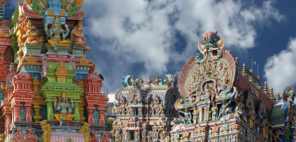 Μίνακσι ινδουιστικό ναό στο Μαντουράι, Ταμίλ Ναντού, Ινδία — Φωτογραφία Αρχείου