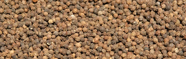 Close up of black peppercorns — Stock Photo, Image
