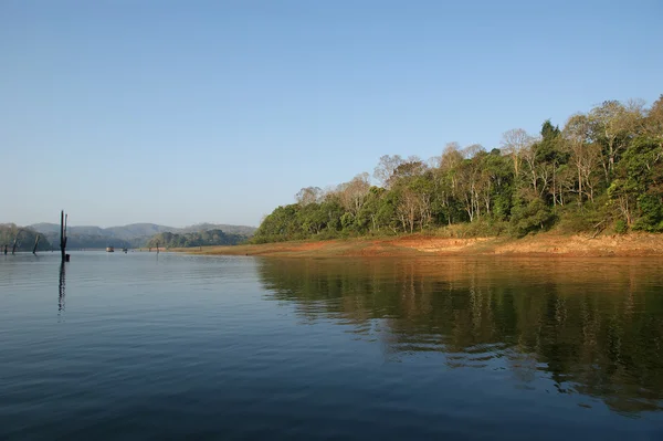 Озеро, Национальный парк Перияр, Керала, Индия — стоковое фото
