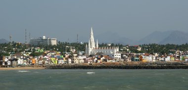Hindistan en Güney noktası. comorin veya kanyakumari, tamilnadu