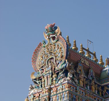 Meenakshi hindu temple in Madurai, Tamil Nadu, India clipart