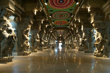 içinde Meenakshi madurai, Güney Hindistan hindu Tapınağı