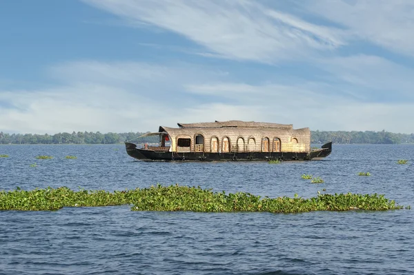Casa barco no Kerala (Índia) Backwaters — Fotografia de Stock