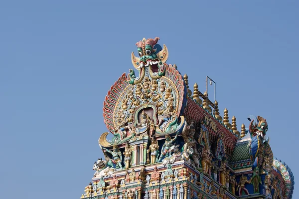 Temple Meenakshi hindou à Madurai, Inde du Sud — Photo