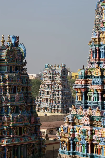 Lenka hinduistický chrám v madurai, Jižní Indie — Stock fotografie