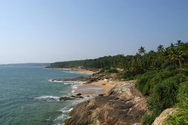 Ocean coast, Kerala, sul da Índia — Fotografia de Stock