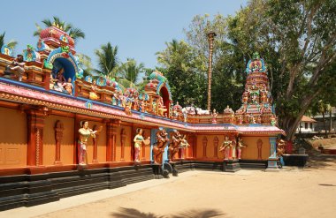 geleneksel hindu Tapınağı, Güney Hindistan, kerala