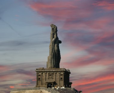 thiruvalluvar heykeli, kanyakumari, tamilnadu, Hindistan.