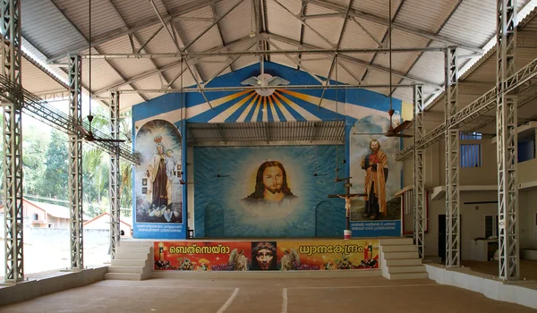 Catholic pilgrimage center. DIVINE MERCY CENTRE. Kochi — Stock Photo, Image