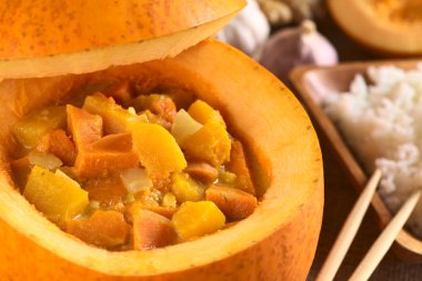 Pumpkin and Sweet Potato Curry clipart