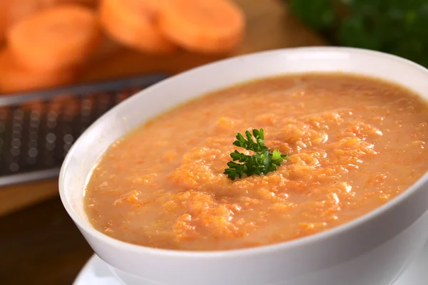 Sopa de crema de zanahoria —  Fotos de Stock