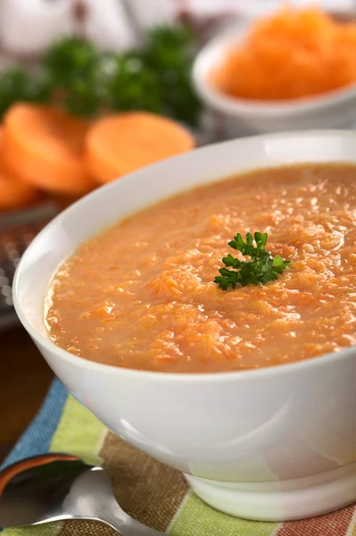 Морква Крем суп — стокове фото