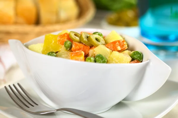 Salada russa vegetariana — Fotografia de Stock