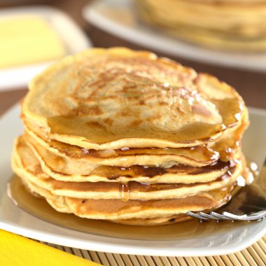 Pancakes with Maple Syrup clipart