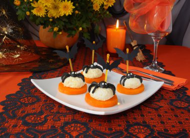 Cheese balls for Halloween clipart