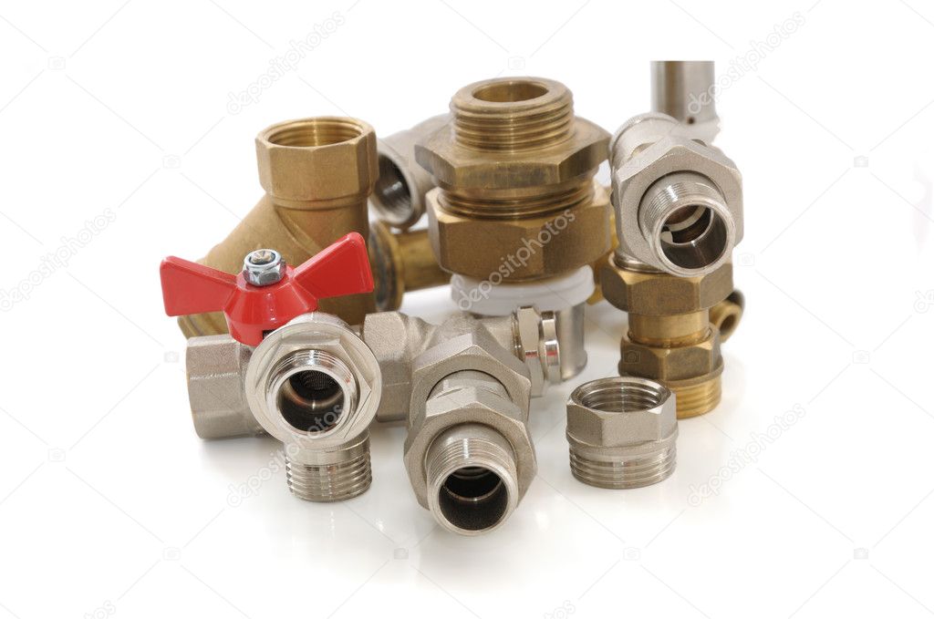 Metal parts for plumbing and sanitary equipment