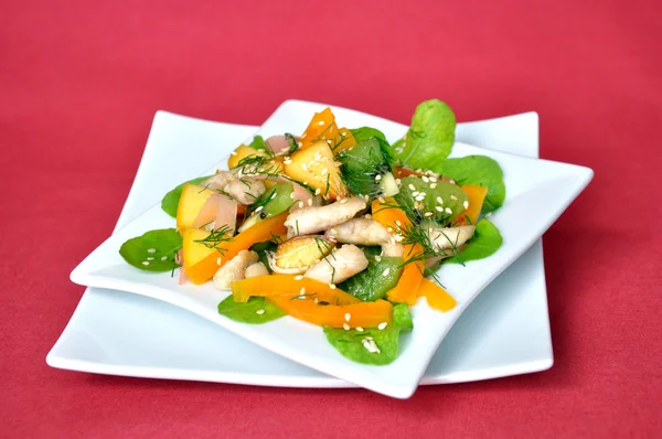 Ensalada de verduras y rúcula —  Fotos de Stock