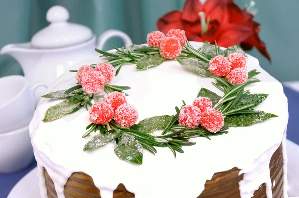 Kawałek ciasta Boże Narodzenie — Zdjęcie stockowe