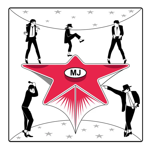 L'étoile de MJ — Image vectorielle