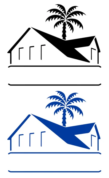 Signe de bungalow — Image vectorielle