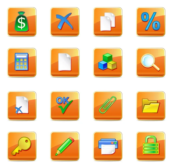stock vector WWW accountant icons