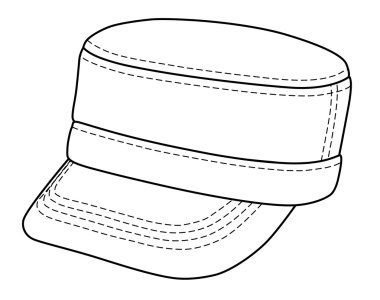 Military cap clipart