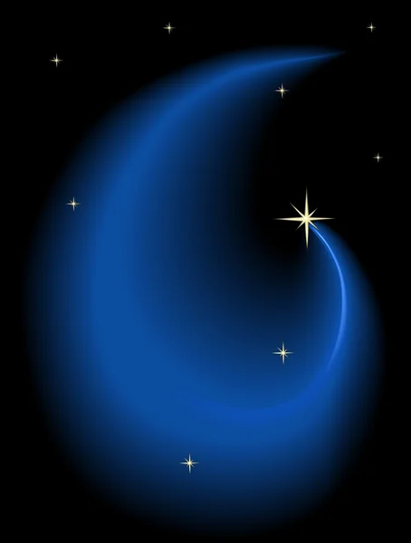 Ночное небо со звездами — стоковый вектор