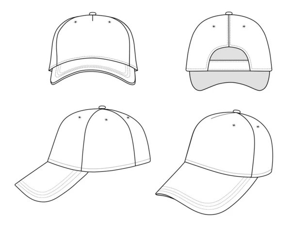 Начерки шапки Векторні ілюстрації — стоковий вектор