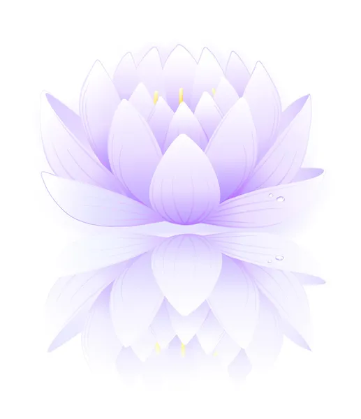 Mavi lotus — Stok Vektör