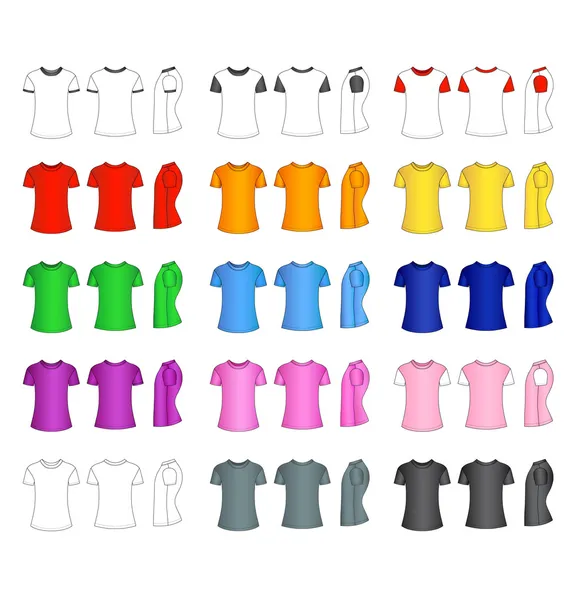 Men's t-shirt templates — Stock Vector