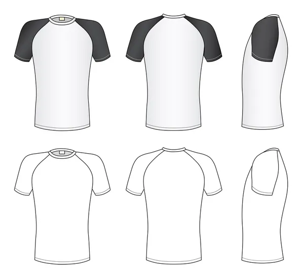 T-shirt manches raglan — Image vectorielle
