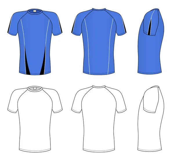 T-shirt manica raglan — Vettoriale Stock