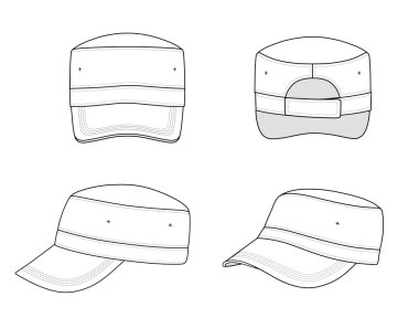 Military cap clipart