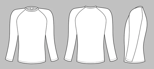Camiseta manga Raglan — Vector de stock