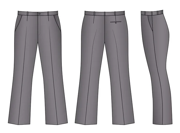 Outline pantaloni grigi — Vettoriale Stock