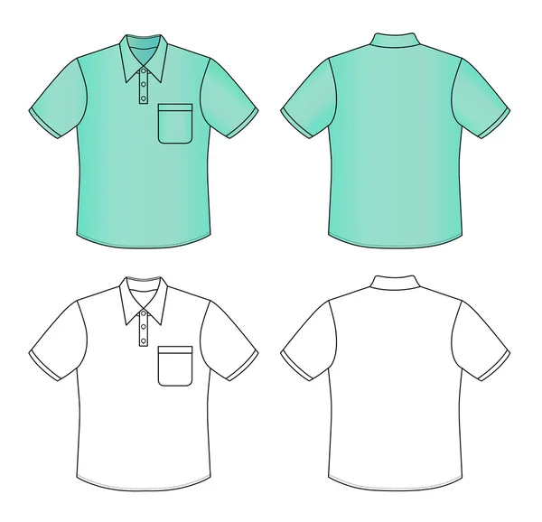Overhemd ontwerpen — Stockvector