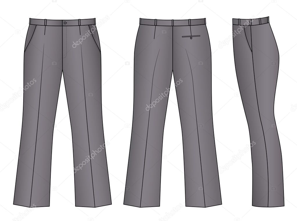 Outline grey pants
